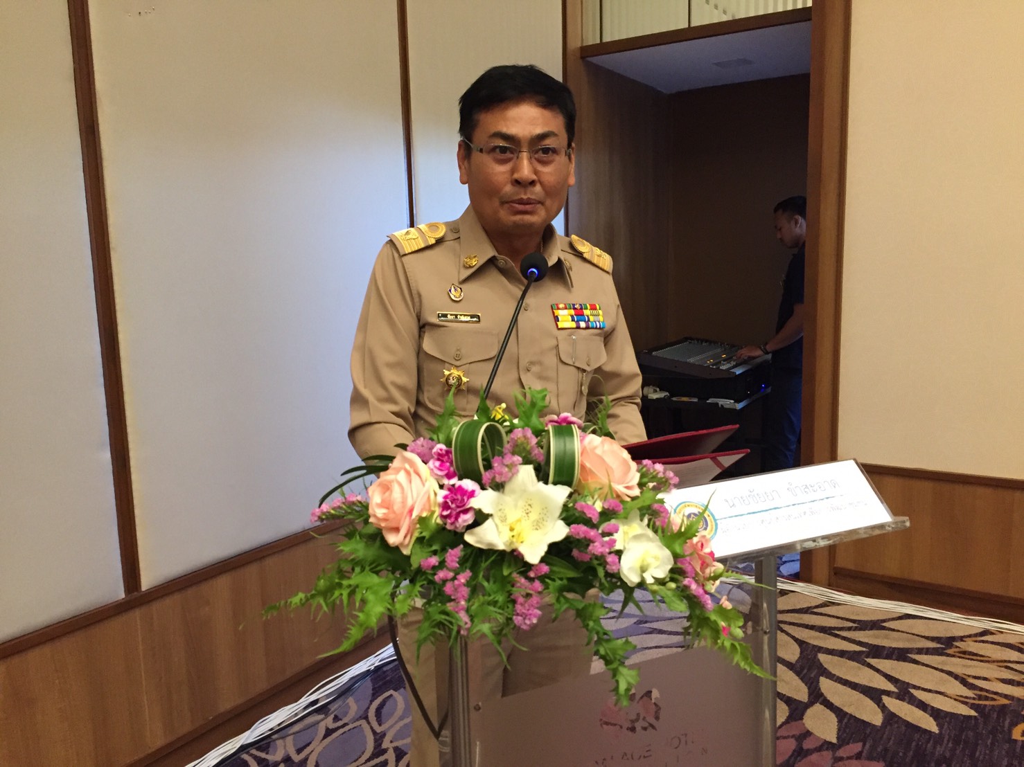 พิธีเปิดการประชุมเชิงปฏิบัติการเพิ่มประสิทธิภาพด้านสารสนเทศเพื่อการพัฒนาชุมชน ประจำปี ๒๕๖๒