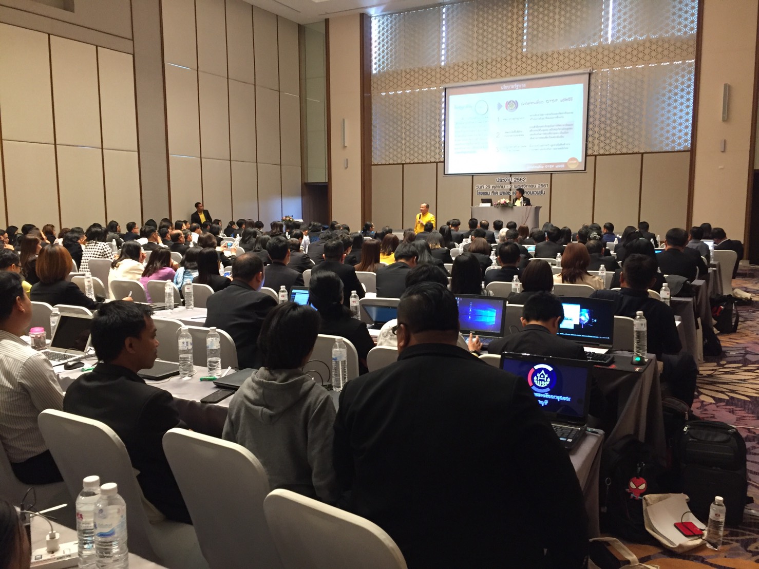 พิธีเปิดการประชุมเชิงปฏิบัติการเพิ่มประสิทธิภาพด้านสารสนเทศเพื่อการพัฒนาชุมชน ประจำปี ๒๕๖๒