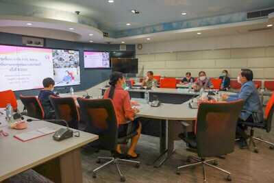 การประชุมติดตามผลการดำเนินงานกองทุนพัฒนาบทบาทสตรี ผ่านระบบ Video Conference