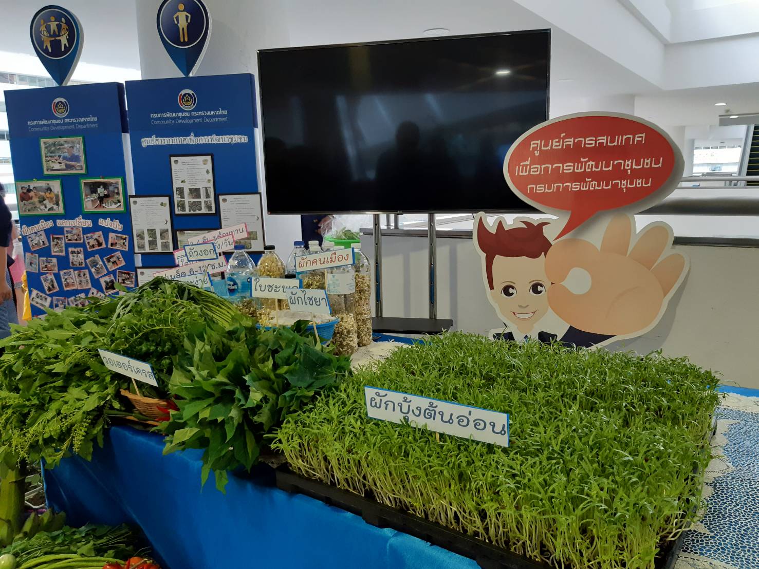 ศูนย์สารสนเทศเพื่อการพัฒนาชุมชน ร่วมจัดกิจกรรม “แบ่งปัน แลกเปลี่ยน ผลผลิต” ตามแผนปฏิบัติการปลูกผักสวนครัว ๙๐ วัน เพื่อสร้างความมั่นคงทางอาหาร