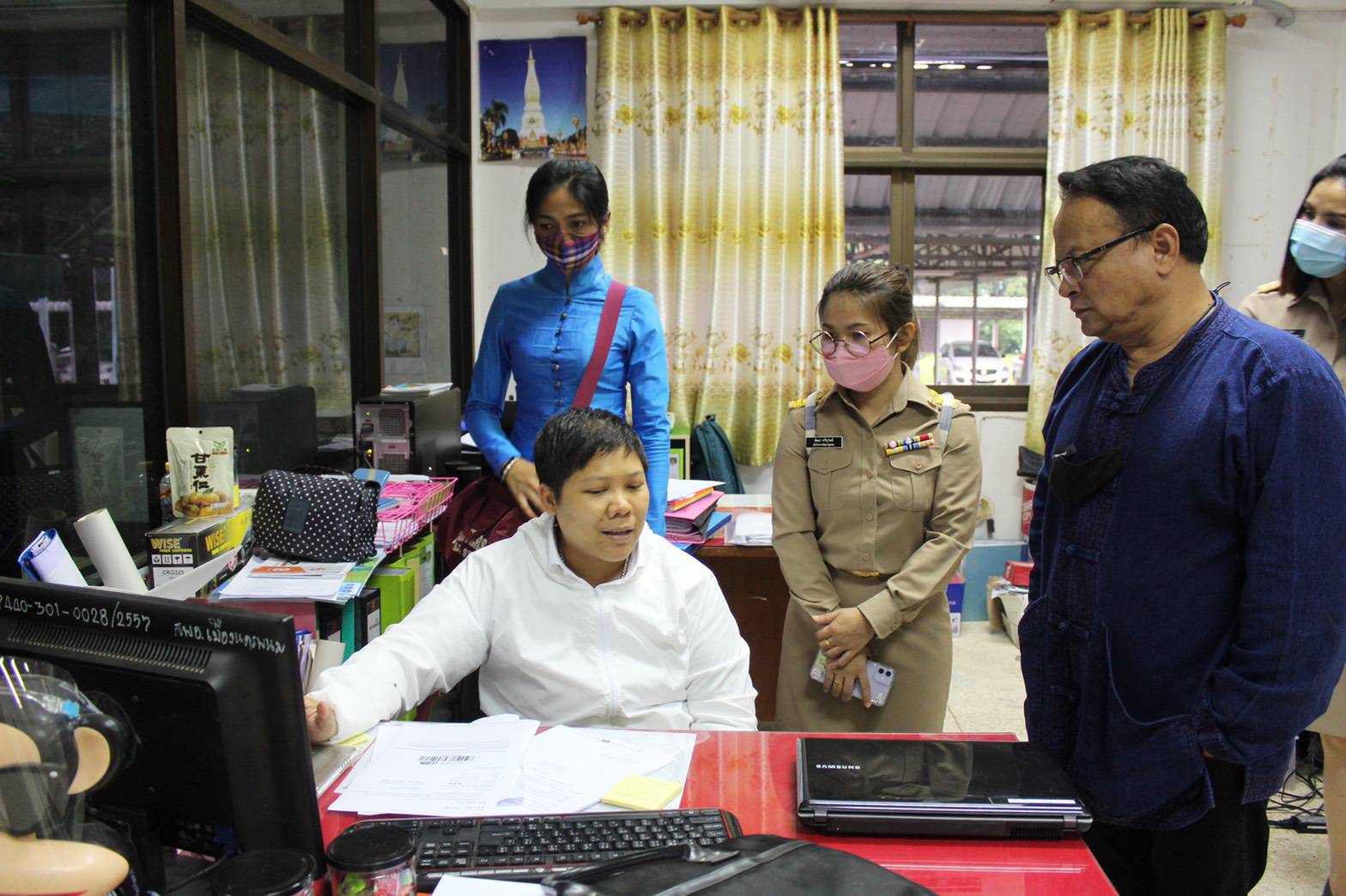 ศูนย์สารสนเทศฯ ติดตามผลการดำเนินงานสื่อสัญญาณอินเทอร์เน็ตความเร็วสูง การตรวจสอบสิทธิ์การใช้บริการอินเทอร์เน็ต ฯ ในพื้นที่จังหวัดนครพนม