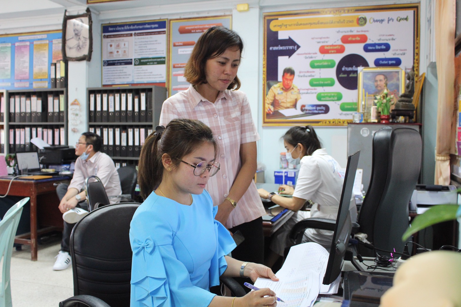 ศูนย์สารสนเทศฯ ติดตามผลการดำเนินงานสื่อสัญญาณอินเทอร์เน็ตความเร็วสูง การตรวจสอบสิทธิ์การใช้บริการอินเทอร์เน็ต ฯ ในพื้นที่จังหวัดนครพนม