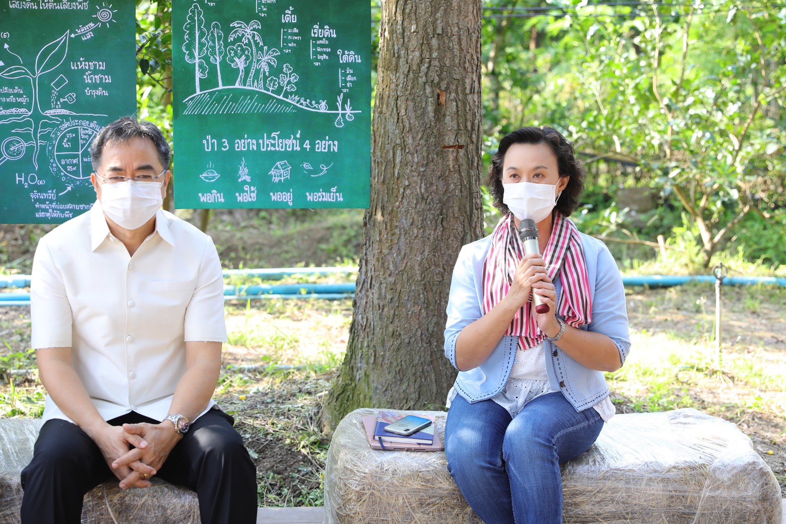 อธิบดี พช. นำทีม เยือนถิ่นแม่กลอง ลุยพื้นที่ต้นแบบการพัฒนาคุณภาพชีวิตตามหลักทฤษฎีใหม่ ประยุกต์สู่ “โคก หนอง นา พช.”