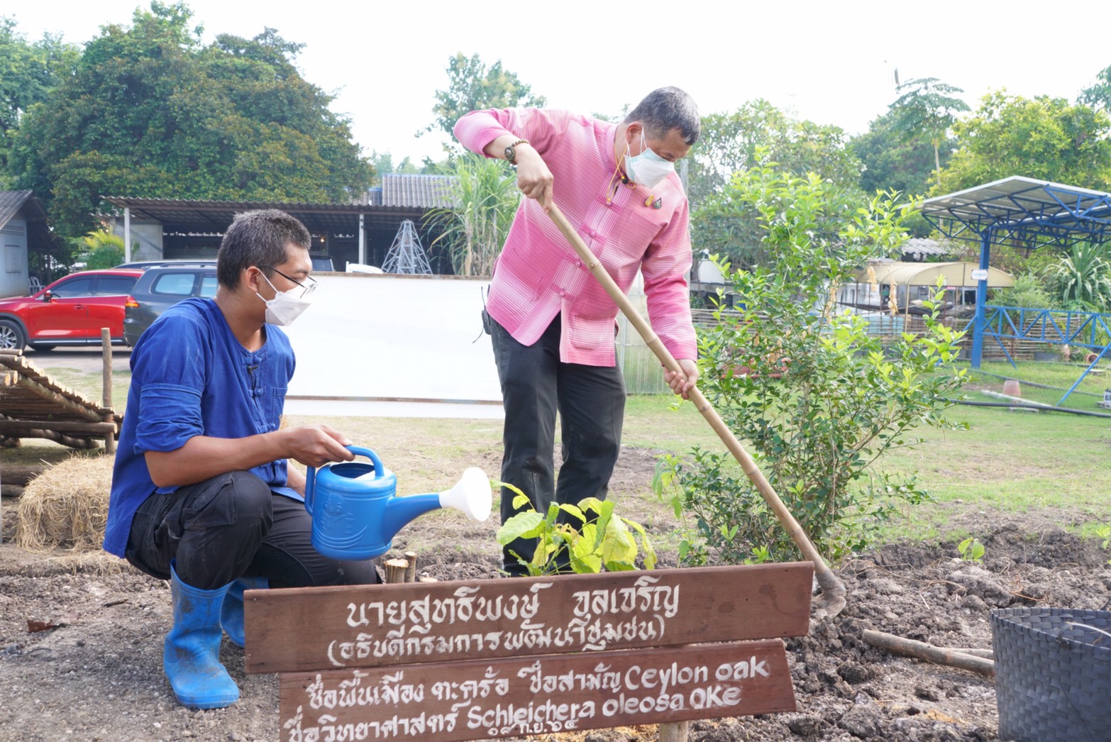 อธิบดี พช. เยี่ยมชมต้นแบบความสำเร็จการพัฒนาคุณภาพชีวิตตามหลักทฤษฎีใหม่ประยุกต์สู่ “โคก หนอง นา พช.” ด้วยพลังของคนรุ่นใหม่” ขยายความสุขสู่ชุมชน
