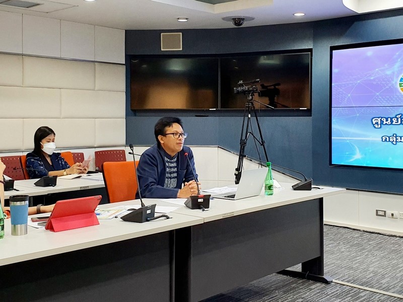 ศูนย์สารสนเทศฯ ประชุมเตรียมความพร้อมการขับเคลื่อนงานตามภารกิจของศูนย์สารสนเทศเพื่อการพัฒนาชุมชน ประจำปี พ.ศ.2565 ผ่านระบบ Web Ex และทีวี พช.