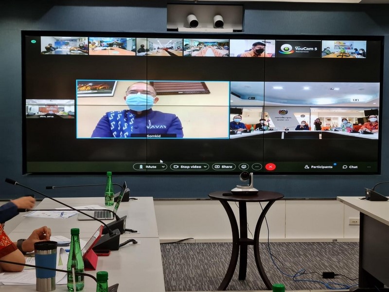 ศูนย์สารสนเทศฯ ประชุมเตรียมความพร้อมการขับเคลื่อนงานตามภารกิจของศูนย์สารสนเทศเพื่อการพัฒนาชุมชน ประจำปี พ.ศ.2565 ผ่านระบบ Web Ex และทีวี พช.