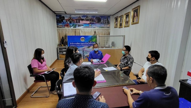 ศูนย์สารสนเทศฯ ติดตามการดำเนินงานโครงการที่เกี่ยวข้องกับระบบเครือข่ายและความมั่นคงปลอดภัยด้านเทคโนโลยีสารสนเทศ ปีงบประมาณ พ.ศ.2565 สำหรับสำนักงานพัฒนาชุมชนจังหวัดและอำเภอในพื้นที่จังหวัดจันทบุรี