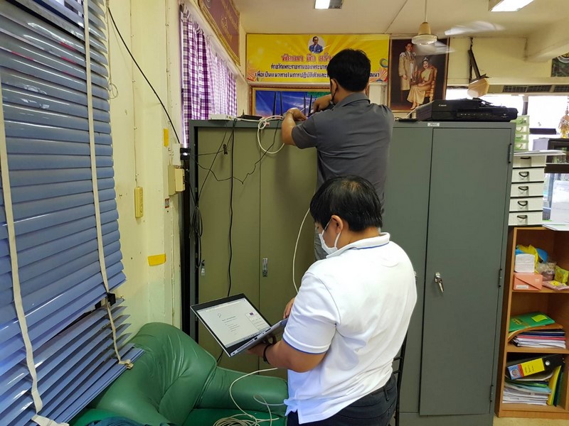 ศูนย์สารสนเทศฯ ติดตามการดำเนินงานโครงการที่เกี่ยวข้องกับระบบเครือข่ายและความมั่นคงปลอดภัยด้านเทคโนโลยีสารสนเทศ ปีงบประมาณ พ.ศ.2565 พื้นที่จังหวัดบึงกาฬ
