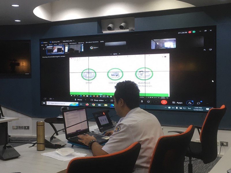 ศูนย์สารสนเทศฯ ชี้แจงการใช้งานระบบ Big Data กรมการพัฒนาชุมชน : ศูนย์เรียนรู้การพัฒนาคุณภาพชีวิตตามหลักทฤษฎีใหม่ ประยุกต์สู่ “โคก หนอง นา โมเดล” ผ่านระบบ Webex Meetings กรมการพัฒนาชุมชน