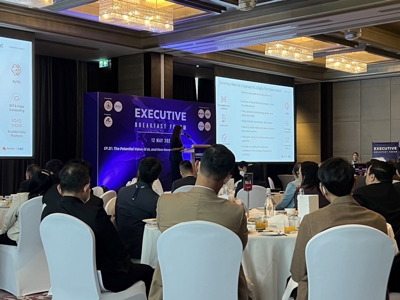 กรมการพัฒนาชุมชน ร่วมงาน Executive Breakfast Forum 2023 EP.21 The Potental Value of AI