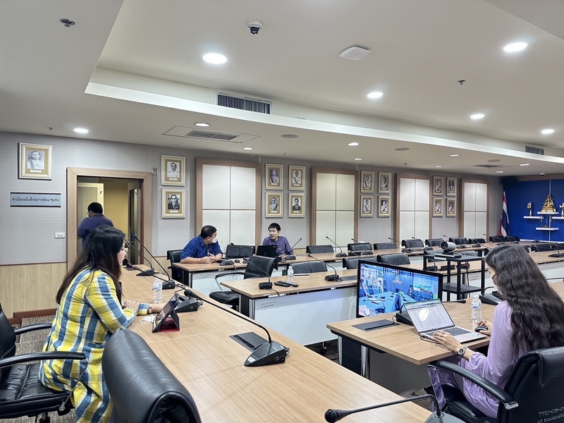 ศูนย์สารสนเทศเพื่อการพัฒนาชุมชน ทดสอบและเตรียมความพร้อมการใช้งานระบบวีดิทัศน์ทางไกล (Video Conference)