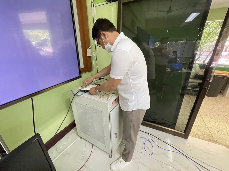 ศูนย์สารสนเทศฯ ตรวจติดตามการดำเนินงานโครงการที่เกี่ยวข้องกับระบบเครือข่ายและความมั่นคงปลอดภัยด้านเทคโนโลยีสารสนเทศ ประจำปีงบประมาณ พ.ศ.2566 ณ จังหวัดสิงห์บุรี