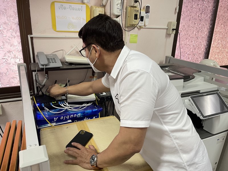 ศูนย์สารสนเทศฯ ตรวจติดตามการดำเนินงานโครงการที่เกี่ยวข้องกับระบบเครือข่ายและความมั่นคงปลอดภัยด้านเทคโนโลยีสารสนเทศ ประจำปีงบประมาณ พ.ศ.2566 ณ จังหวัดสิงห์บุรี