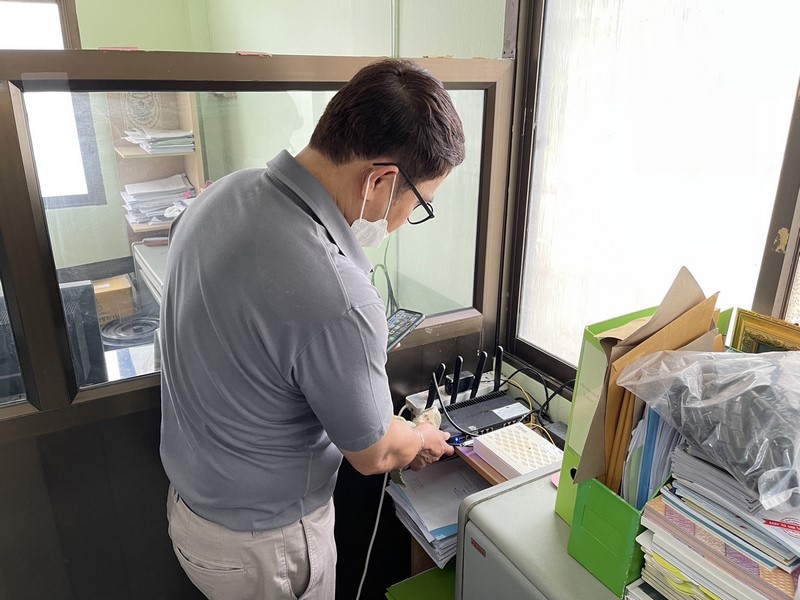 ศูนย์สารสนเทศฯ ตรวจติดตามการดำเนินงานโครงการที่เกี่ยวข้องกับระบบเครือข่ายและความมั่นคงปลอดภัยด้านเทคโนโลยีสารสนเทศ ประจำปีงบประมาณ พ.ศ.2566 ณ จังหวัดสิงห์บุรี