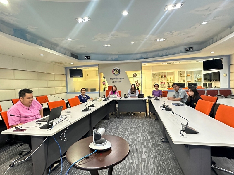 กรมการพัฒนาชุมชนร่วมประชุมหารือการเชื่อมโยงฐานข้อมูลระบบ พม. SMART กองตรวจราชการ สป.พม.