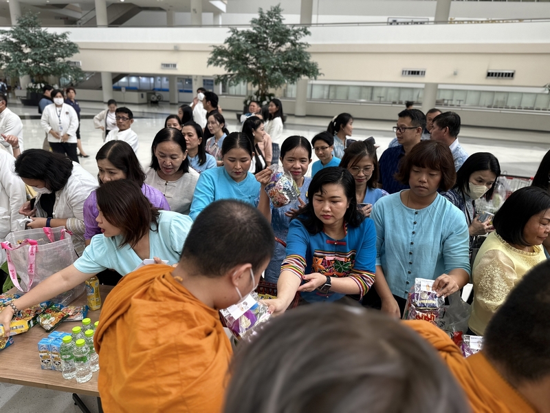 ศสท. จัดกิจกรรมทำบุญเนื่องในวันวิสาขบูชา เสริมสร้างคุณธรรม ”กตัญญู“ ภายใต้โครงการพัฒนาชุมชนใสสะอาด ประจำปีงบประมาณ พ.ศ. 2567 มิติที่ 4 การเสริมสร้างองค์กรคุณธรรม